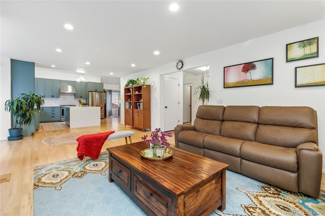 1540 Meachum Way, Erie, CO 80516 - living room featuring recessed lighting and light wood-type flooring