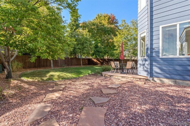 1540 Meachum Way, Erie, CO 80516 - view of yard featuring a patio