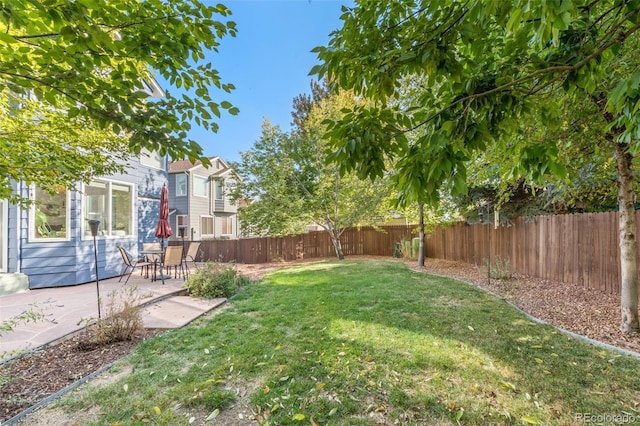 1540 Meachum Way, Erie, CO 80516 - view of yard featuring a patio