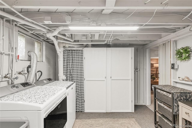 3317 Harlan St, Wheat Ridge, CO 80033 - below grade area featuring washing machine and dryer