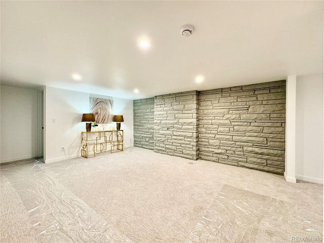 interior space with carpet floors