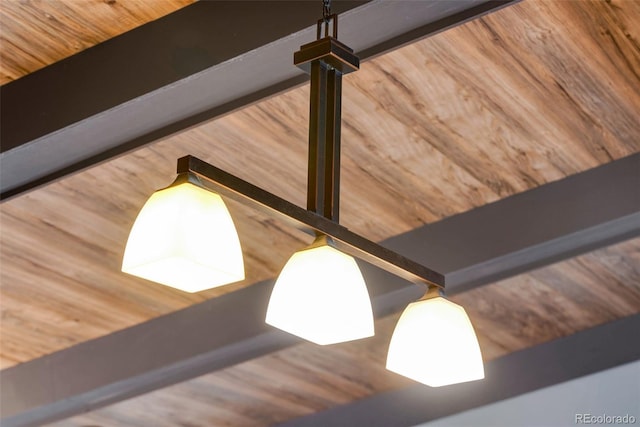 details with wooden ceiling