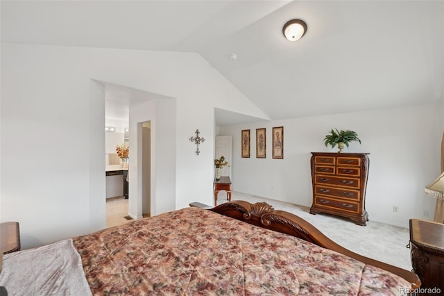 4013 Pronghorn Meadows Cir, Colorado Springs, CO 80922 - carpeted bedroom featuring lofted ceiling