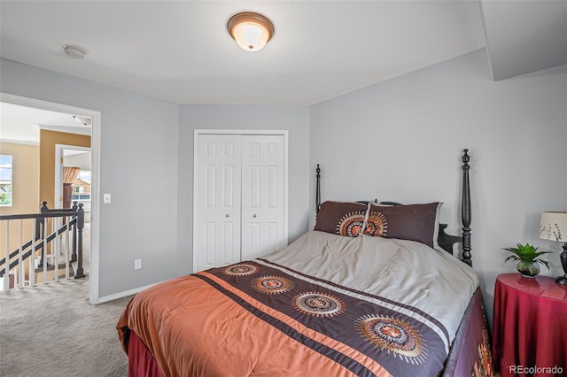 4013 Pronghorn Meadows Cir, Colorado Springs, CO 80922 - carpeted bedroom with a closet and baseboards