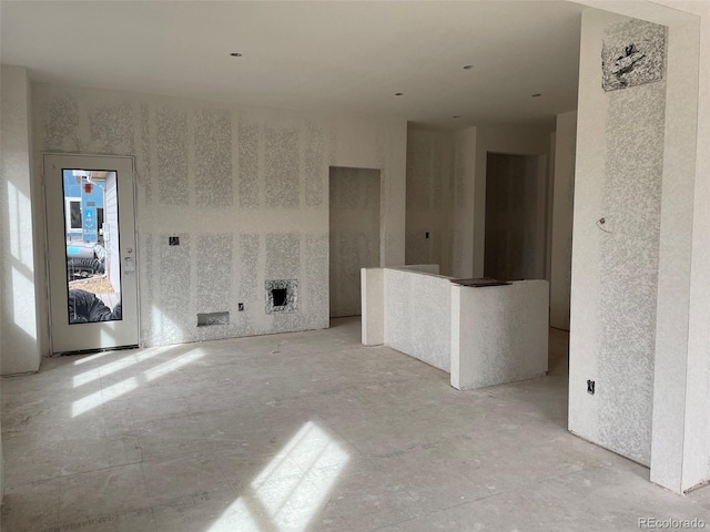 view of unfurnished living room