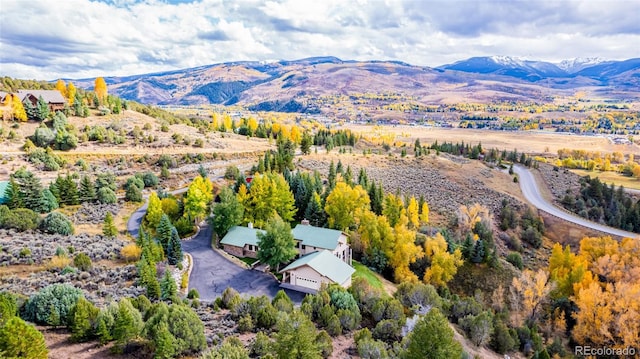 983 Beard Creek Rd, Edwards, CO 81632 - aerial view of property and surrounding area featuring mountains