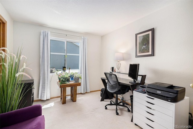 1325 Kingsfield St, Castle Rock, CO 80104 - home office with light carpet and baseboards