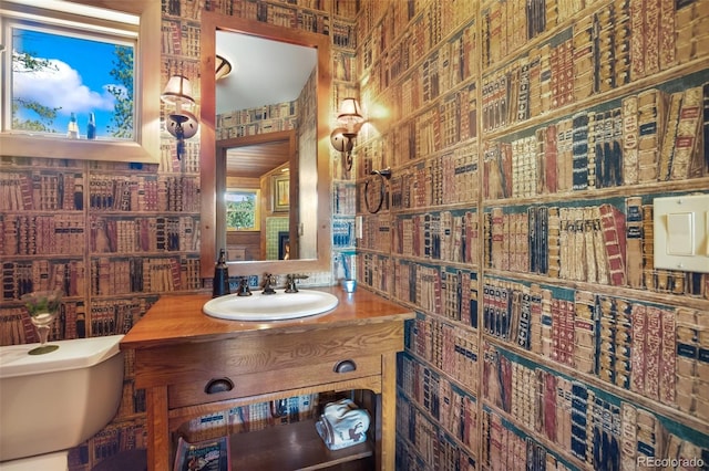 221 Columbine Pl, Woodland Park, CO 80863 - half bath with toilet and vanity