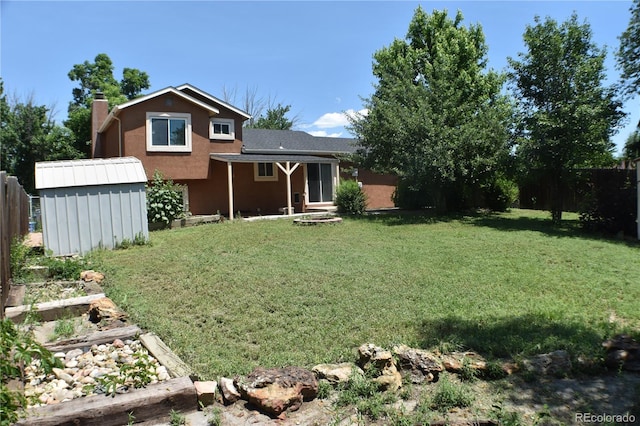 4585 Gatewood Dr, Colorado Springs, CO 80916 - view of yard featuring a shed