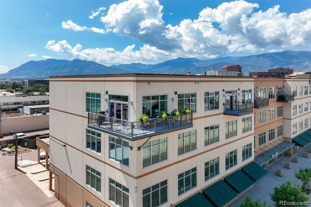 view of property featuring a mountain view