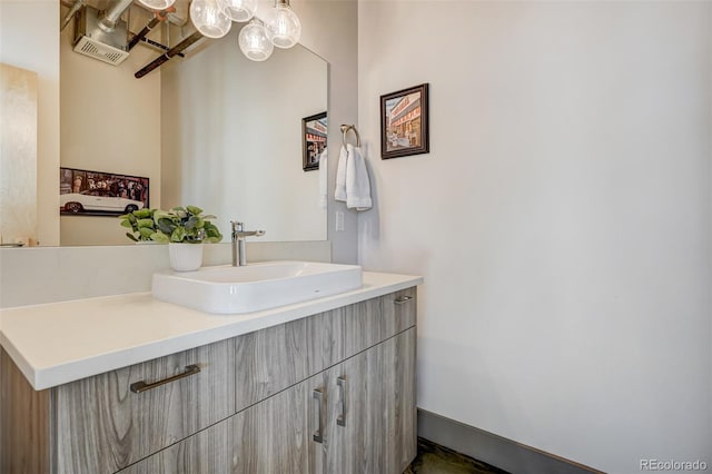 bathroom with vanity