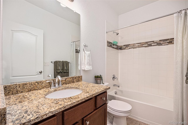 11791 Barrentine Loop, Parker, CO 80138 - full bath with vanity, toilet, and shower / tub combo with curtain