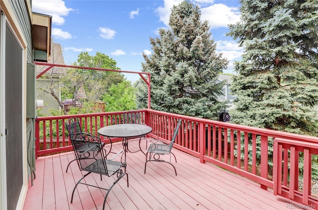 6735 W 97th Cir, Westminster, CO 80021 - deck with outdoor dining space