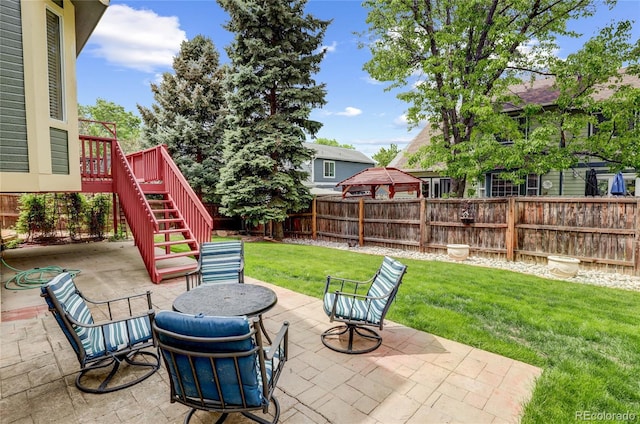 6735 W 97th Cir, Westminster, CO 80021 - view of patio featuring stairway