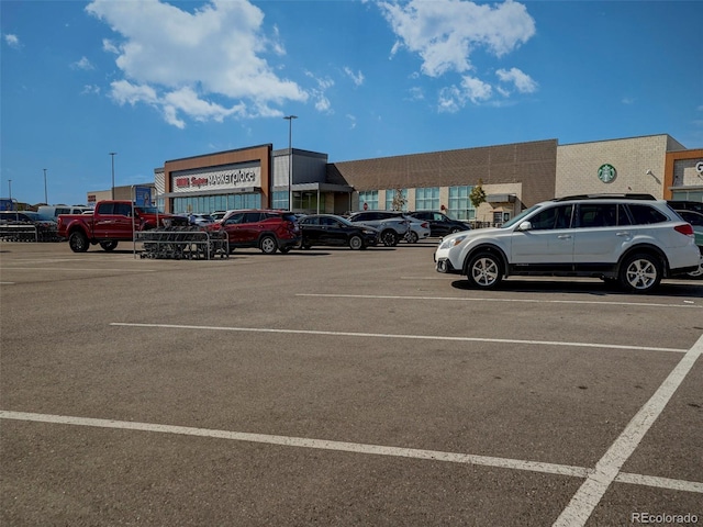 view of vehicle parking