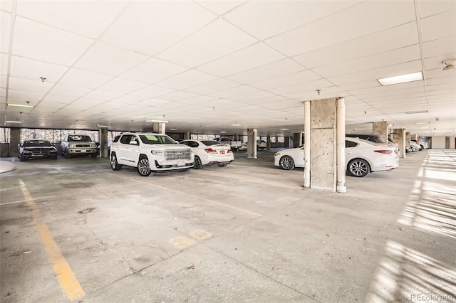 view of parking deck