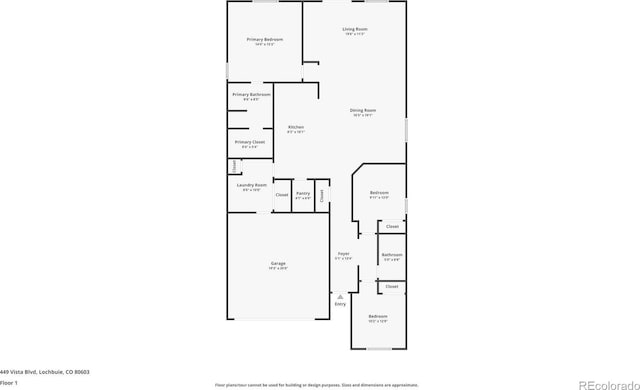 449 Vista Blvd, Lochbuie, CO 80603 - view of floor plan / room layout