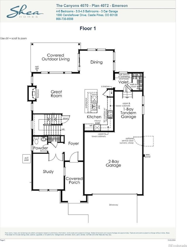 6666 Bridle Creek Pt, Castle Pines, CO 80108 - floor plan / room layout