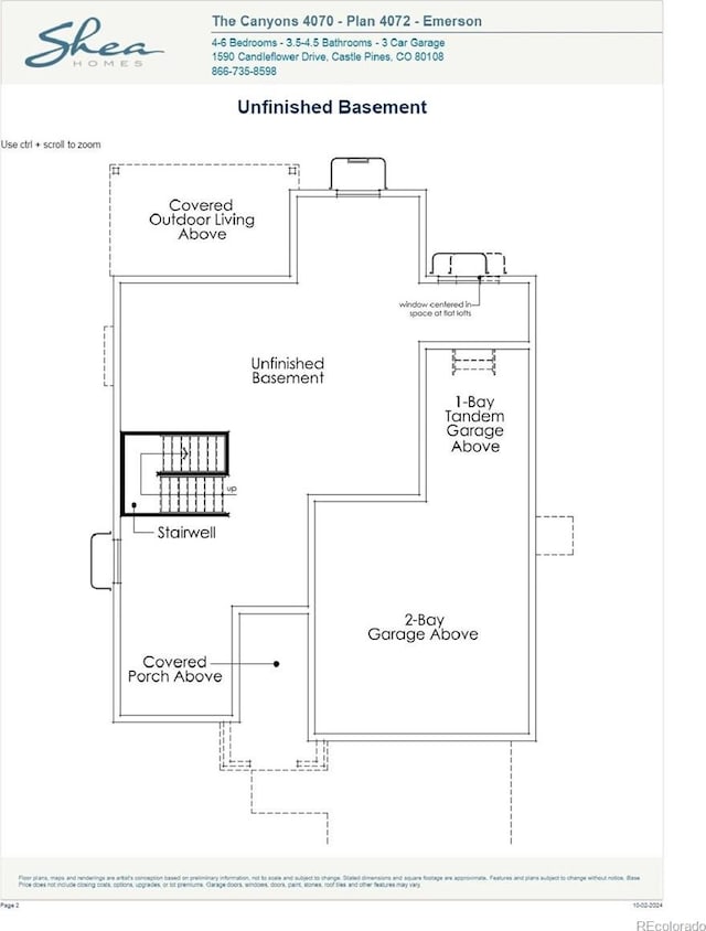 6666 Bridle Creek Pt, Castle Pines, CO 80108 - floor plan / room layout
