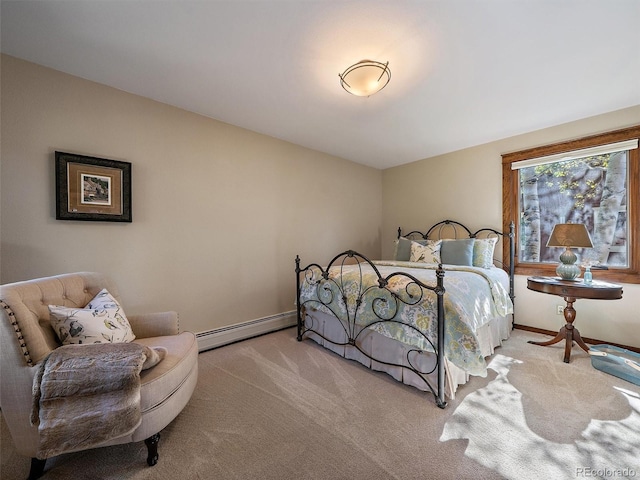 28550 Cavan Ln, Evergreen, CO 80439 - bedroom with a baseboard radiator and carpet floors