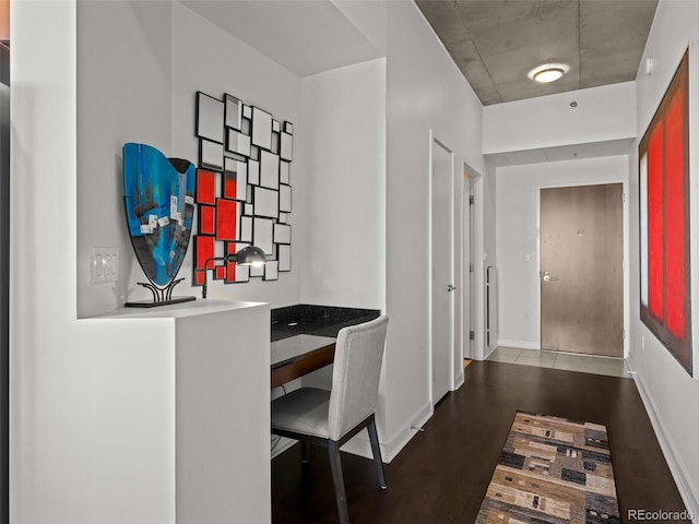891 14th St Unit 3411, Denver, CO 80202 - hall with wood finished floors and baseboards