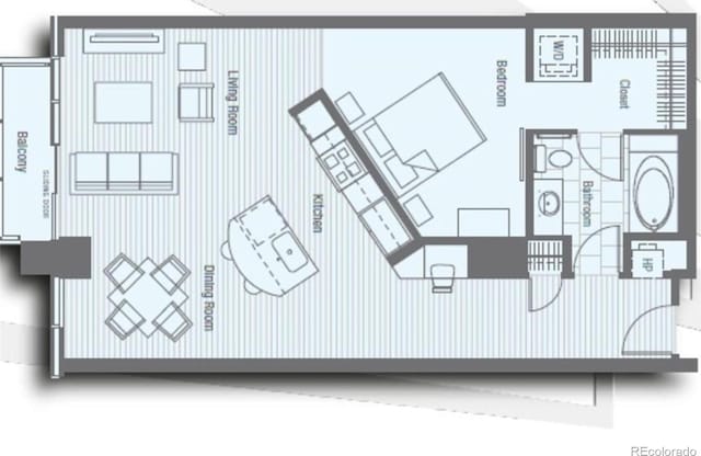 891 14th St Unit 3411, Denver, CO 80202 - property floor plan