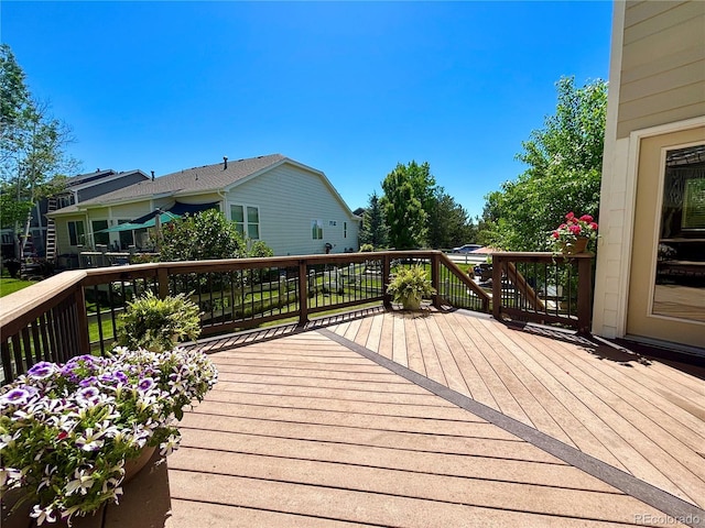 8114 Briar Ridge Dr, Castle Pines, CO 80108 - view of wooden deck