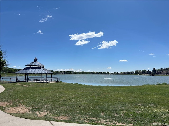 5784 W 81st Cir, Arvada, CO 80003 - water view with a gazebo