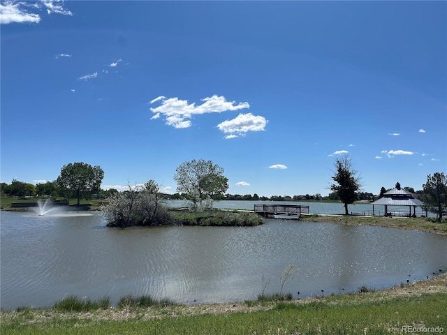 5784 W 81st Cir, Arvada, CO 80003 - water view with a gazebo
