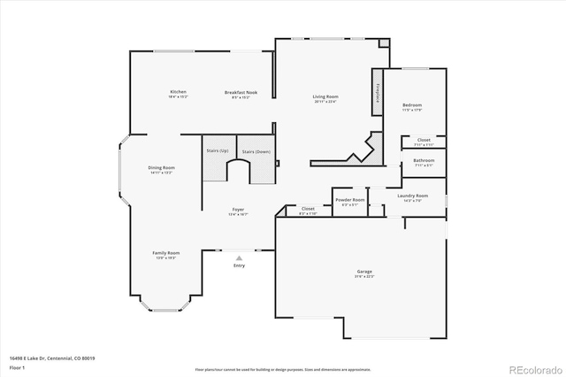16498 E Lake Dr, Centennial, CO 80016 - view of property floor plan