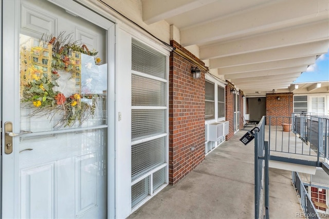 exterior space with a porch