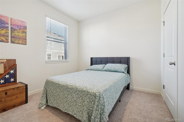 bedroom with carpet flooring