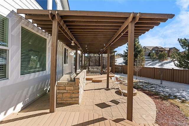 view of patio / terrace featuring outdoor lounge area