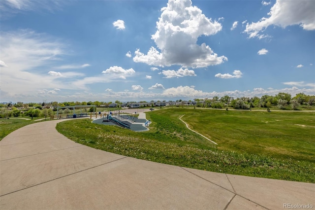 7828 Florado St, Denver, CO 80221 - view of property's community with a yard