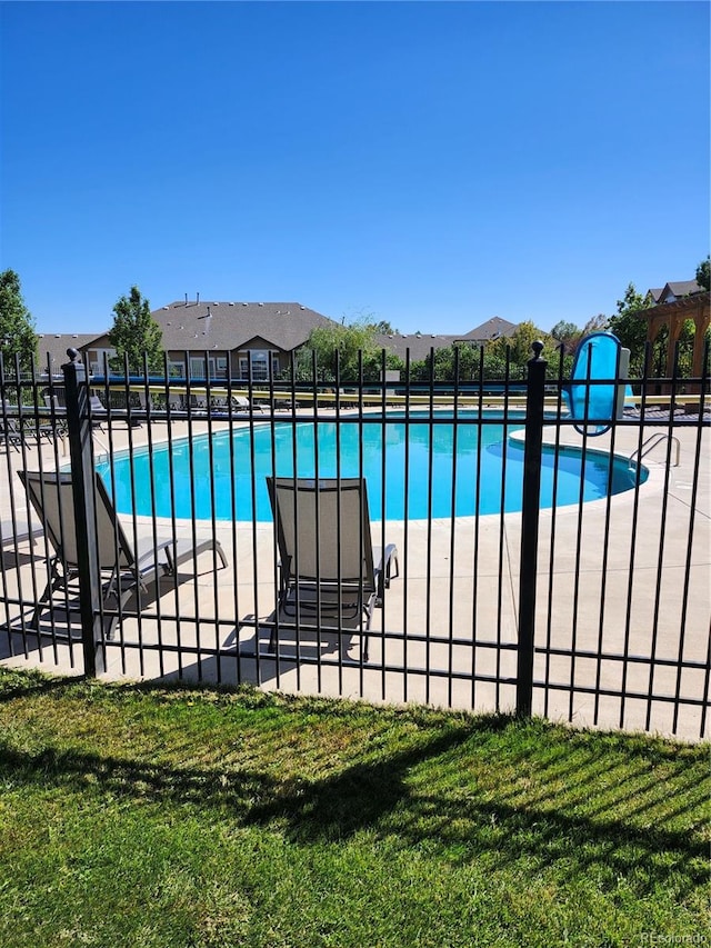 view of pool with a patio