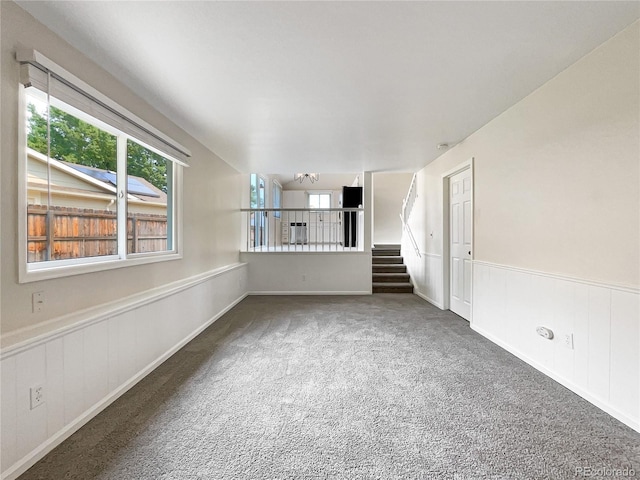 view of carpeted empty room