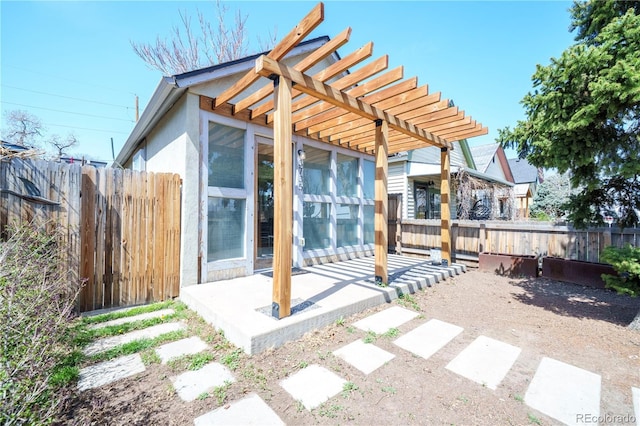 3735 Inca St, Denver, CO 80211 - view of patio with a pergola