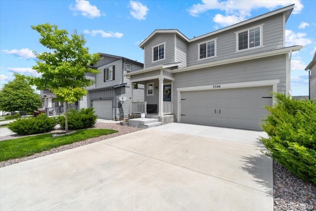 3344 Evening Pl, Castle Rock, CO 80109 - traditional-style home with a garage and driveway