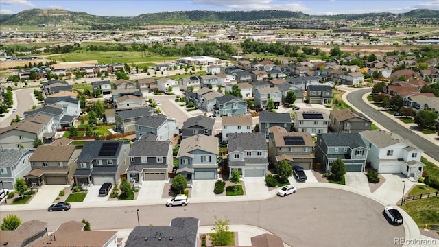 3344 Evening Pl, Castle Rock, CO 80109 - aerial view of residential area featuring mountains