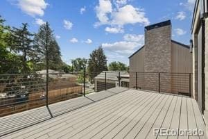 2620 N Perry St, Denver, CO 80212 - view of wooden terrace