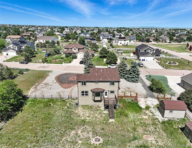 aerial perspective of suburban area
