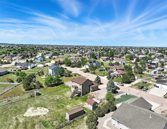 aerial perspective of suburban area