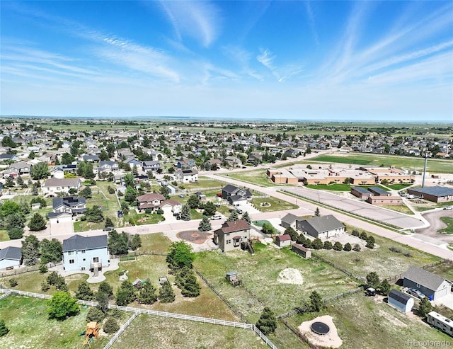 aerial perspective of suburban area