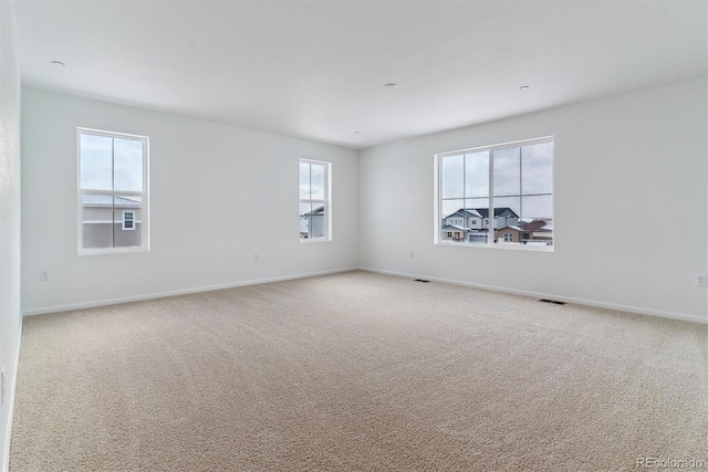 view of carpeted empty room