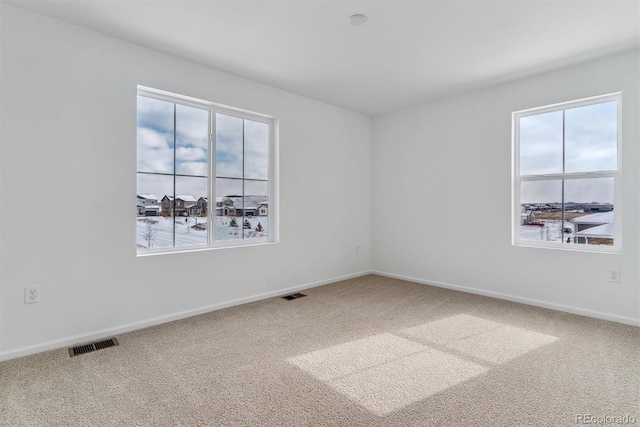 view of carpeted empty room