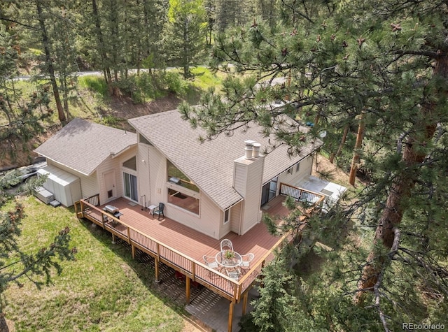 649 Cottonwood Dr, Evergreen, CO 80439 - aerial view of property and surrounding area