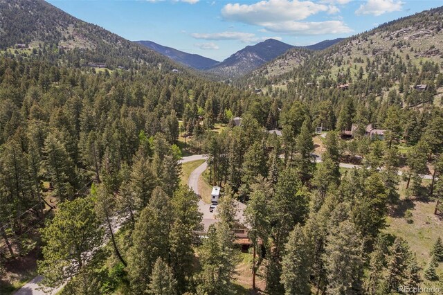 649 Cottonwood Dr, Evergreen, CO 80439 - view of mountain backdrop with a forest