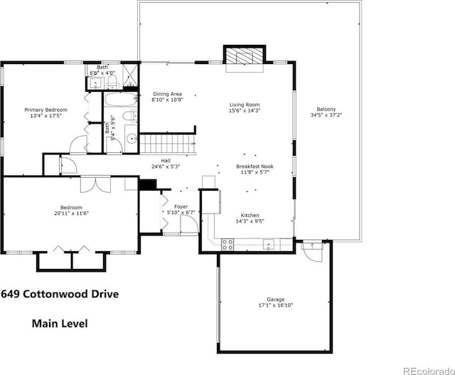 649 Cottonwood Dr, Evergreen, CO 80439 - view of floor plan / room layout
