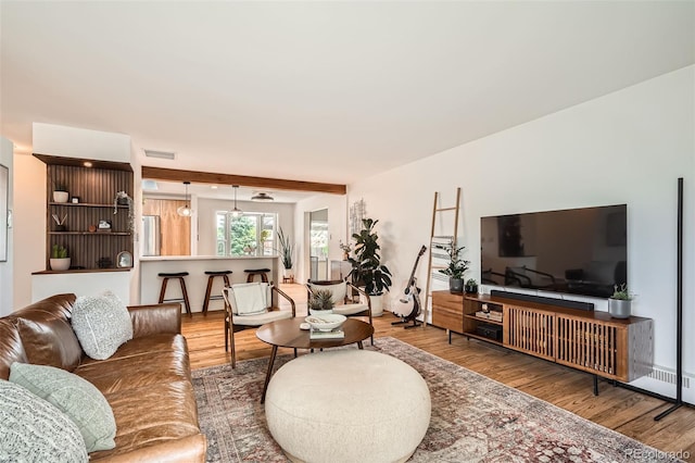 7491 W 45th Ave, Wheat Ridge, CO 80033 - living room with wood finished floors