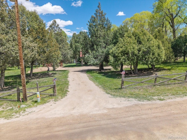 1638 County Road 46, Howard, CO 81233 - view of dirt / gravel road featuring view of wooded area